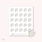 Doodle Icons (BOOK WORM) | hand-drawn planner stickers