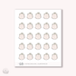 Doodle Icons (COIN PURSE) | hand-drawn planner stickers