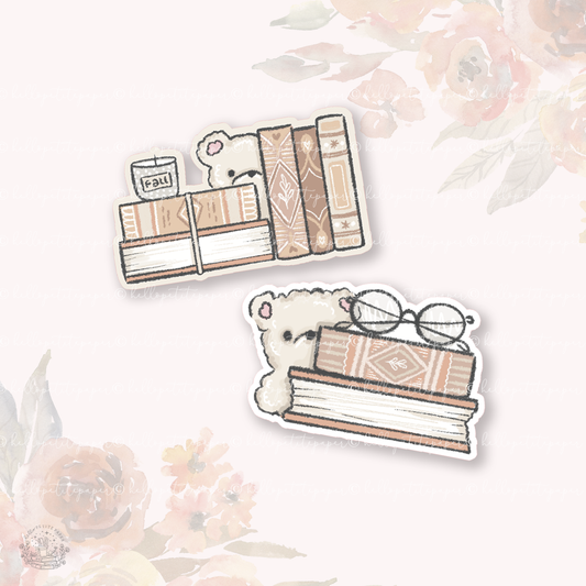 Holographic doodle STICKER die-cuts (2 x fall library)