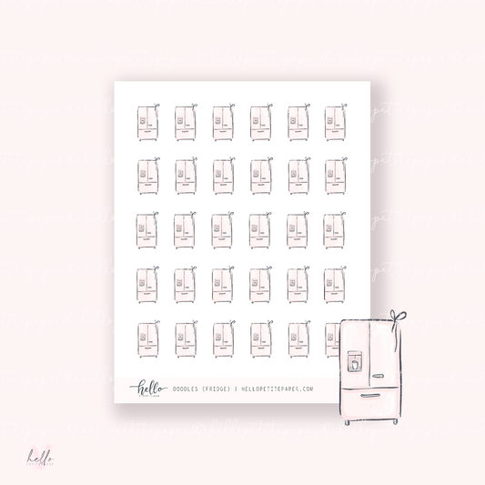 Doodle Icons (FRIDGE) | hand-drawn planner stickers