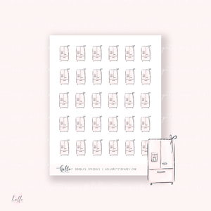 Doodle Icons (FRIDGE) | hand-drawn planner stickers