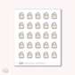 Doodle Icons (PURSE) | hand-drawn planner stickers