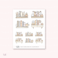 Doodle Icons (SHELVES - HALLOWEEN) | hand-drawn planner stickers