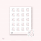 Doodle Icons (SHOWER) | hand-drawn planner stickers