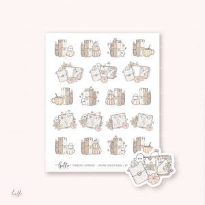 Doodle Icons (TRAVELER'S NOTEBOOK - AUTUMN) | hand-drawn planner stickers