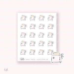 Doodle Icons (TOASTER) | hand-drawn planner stickers