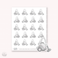 Doodle Icons (VACCUM CLEANER) | hand-drawn planner stickers