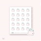 Doodle Icons (WALLET) | hand-drawn planner stickers