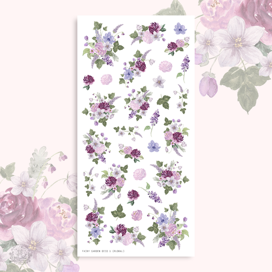 Fairy Garden   - Deco stickers 1 (florals)