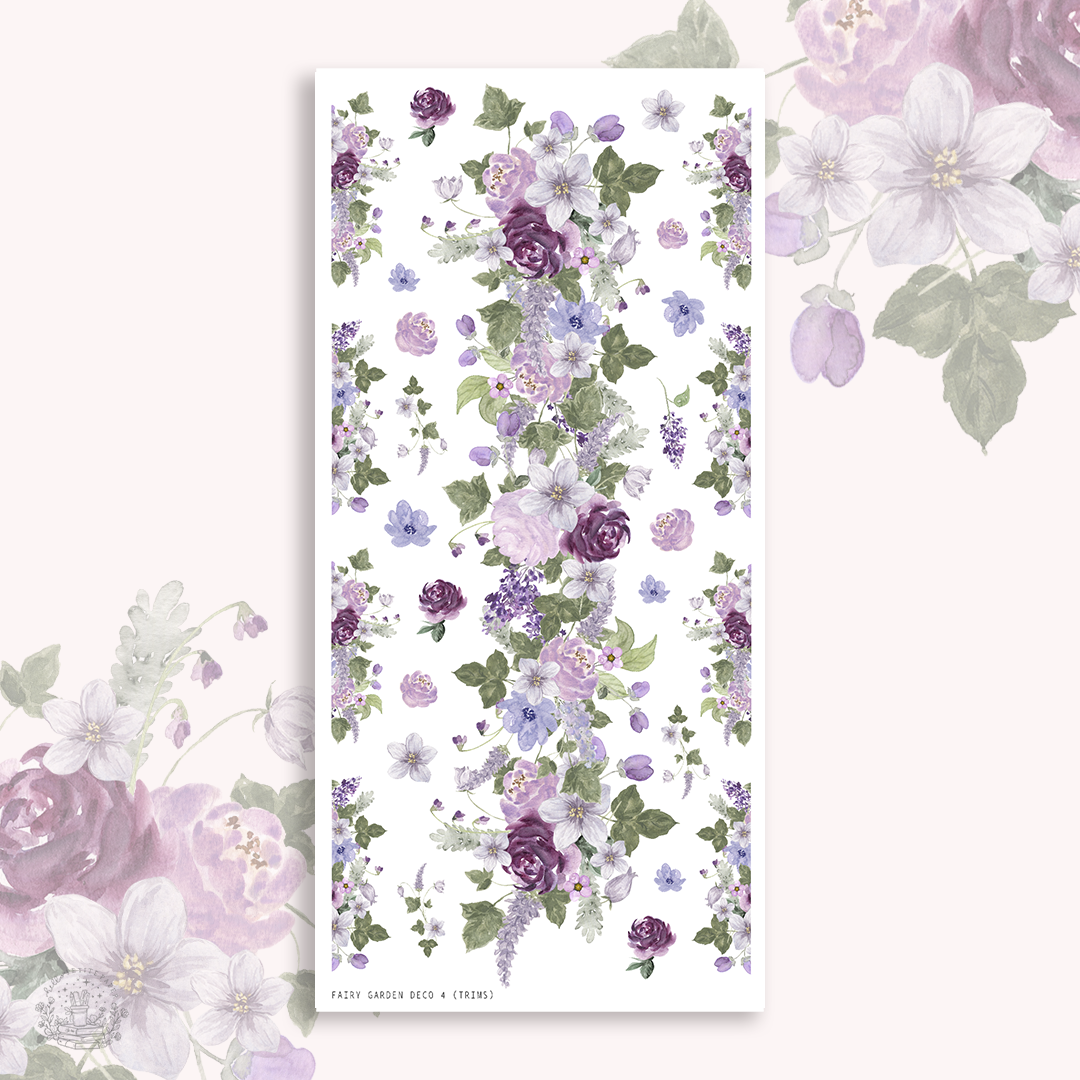 Fairy Garden  - Deco stickers 4 (trims)