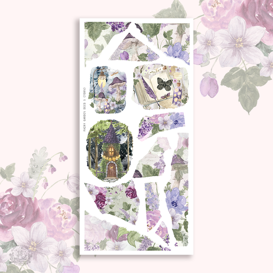 Fairy Garden  - Deco stickers 5 (torn)