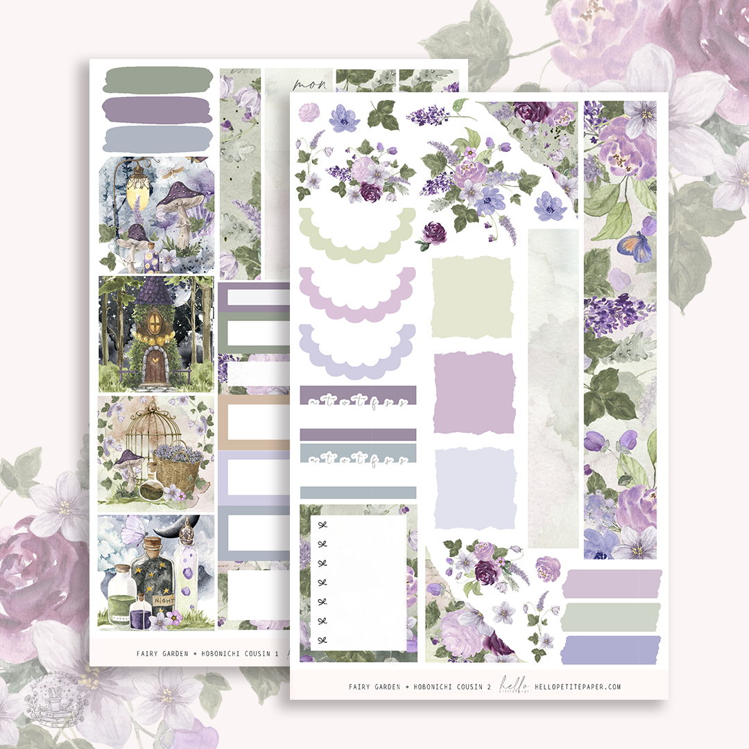 Fairy Garden  -  Hobonichi Cousin Sticker Kit