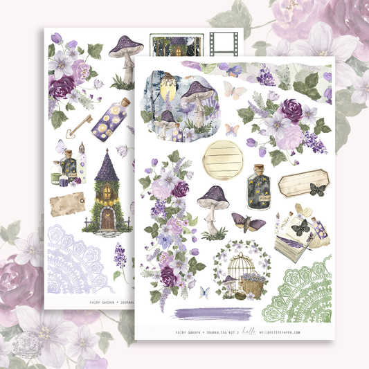 Fairy Garden  - Journaling Sticker Kit