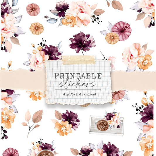 Printable stickers - Fall box 2021 deco stickers (1 design)