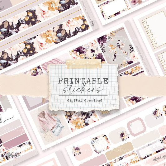 Printable stickers - Fall box 2021 sticker kit