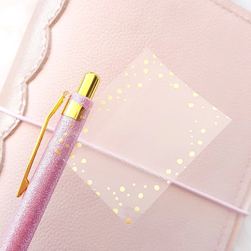 Grab Bag - (6 gold foil clear overlay stickers)