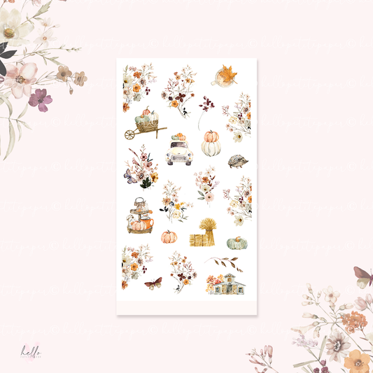 Harvest - MIX deco, planner stickers