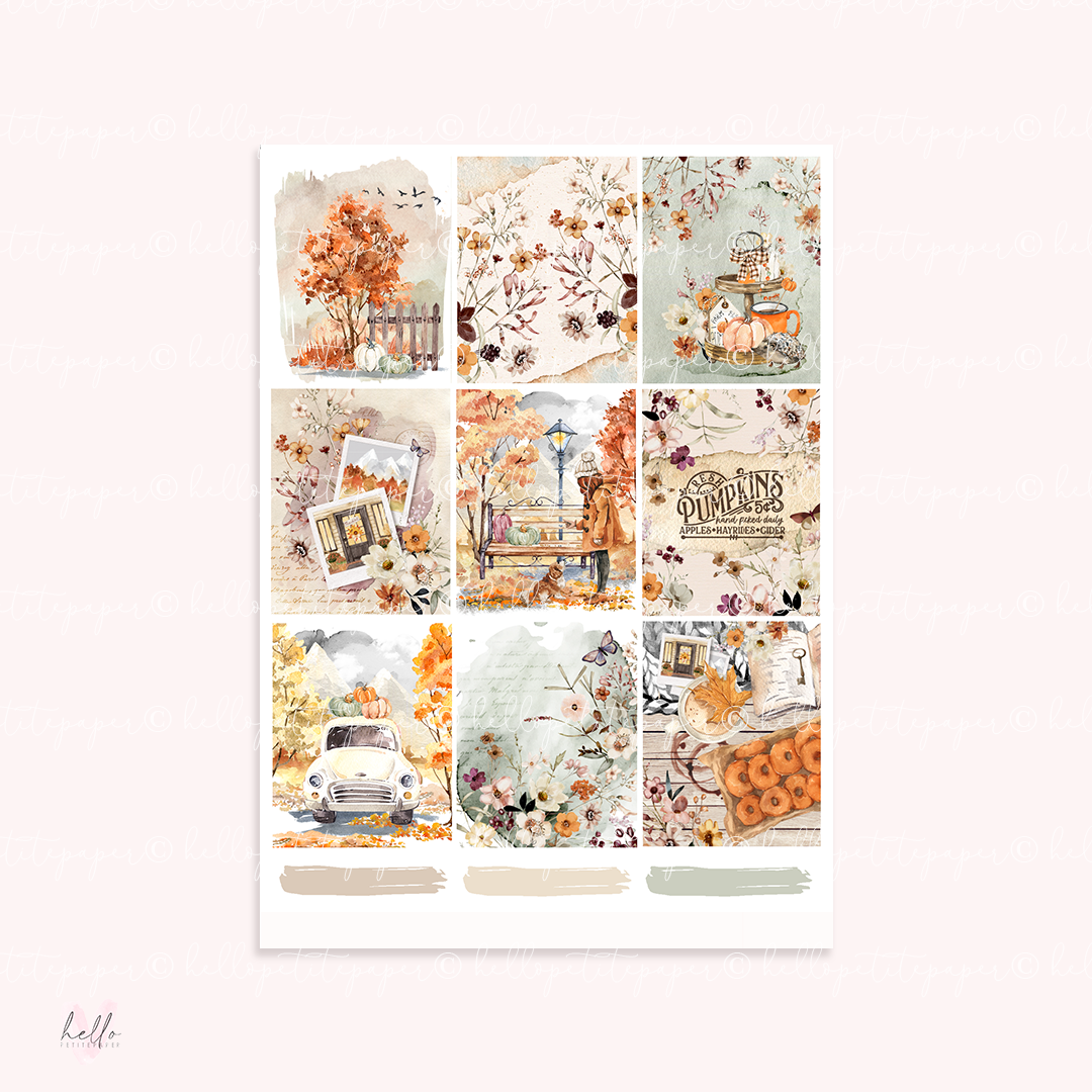 Harvest -  planner sticker kit