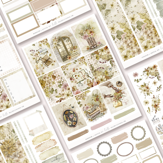 Herbarium  -  planner sticker kit