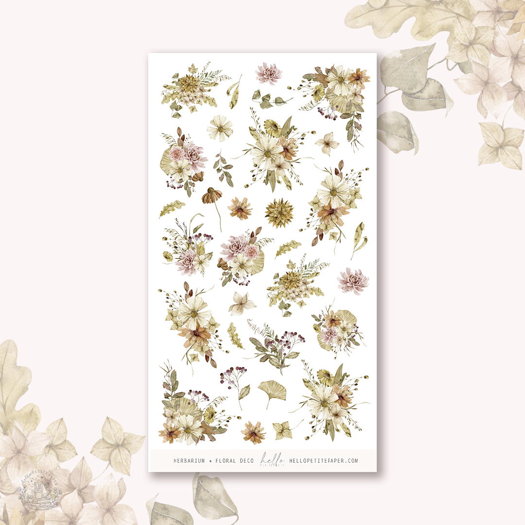 Herbarium - deco, planner stickers