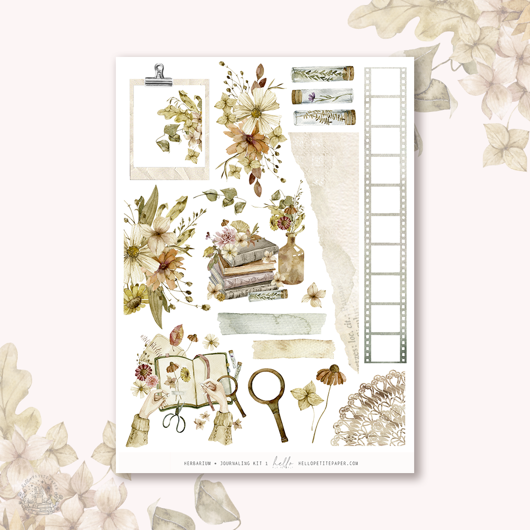 Herbarium - Journaling Sticker Kit