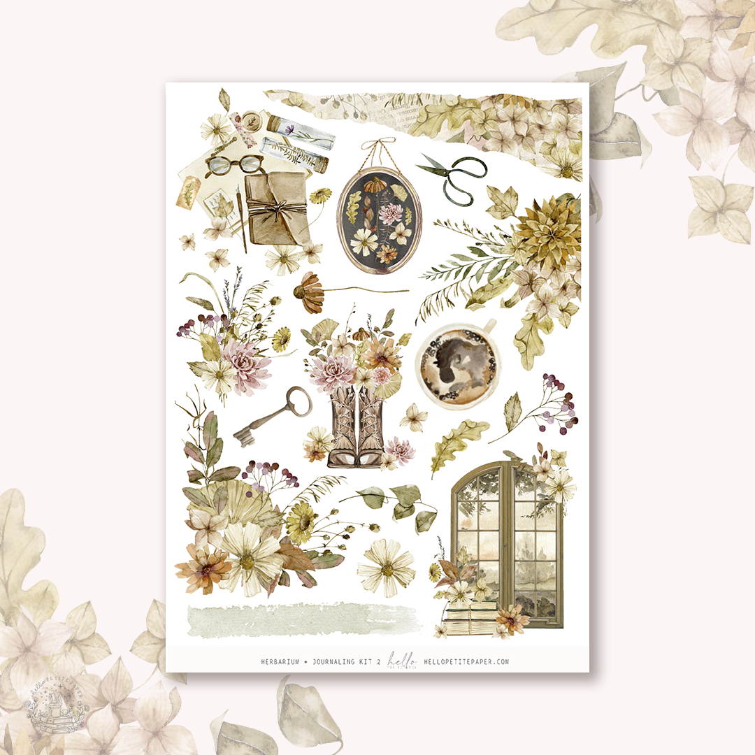 Herbarium - Journaling Sticker Kit