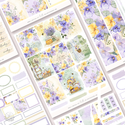 Honey  - planner sticker kit (4 sheets or a la carte)