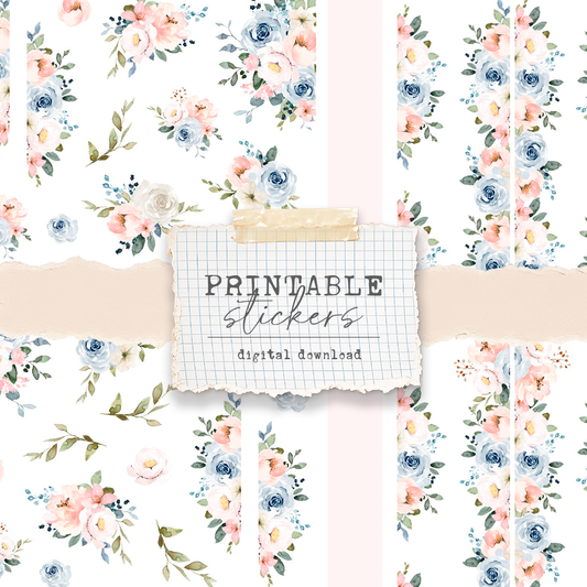 Printable stickers - Ice-cream parlour deco stickers