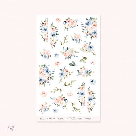 Printable stickers - Ice-cream parlour deco stickers
