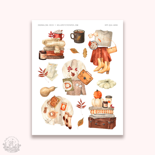 Deco stickers (Fall closet)  | planner stickers.