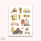 Deco stickers (Autumnal farm)  | planner stickers.