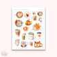 Deco stickers (Fall Drinks)  | planner stickers.