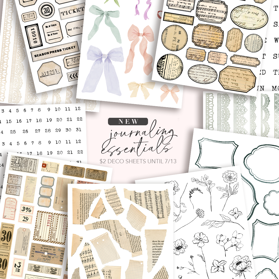 Grab Bag - (5 Journaling essentials stickers)