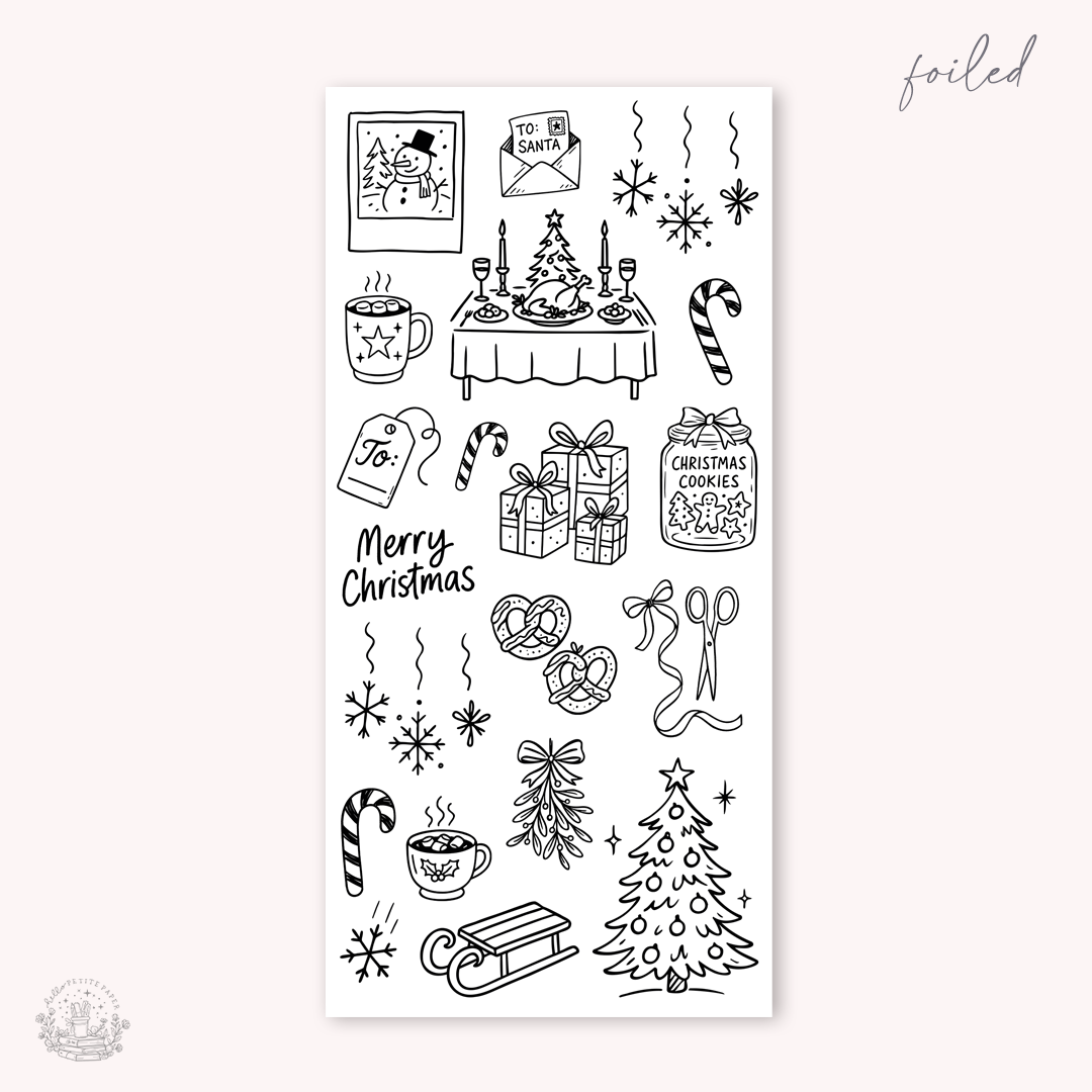Joyful Season   - Deco stickers 6 (foiled christmas)