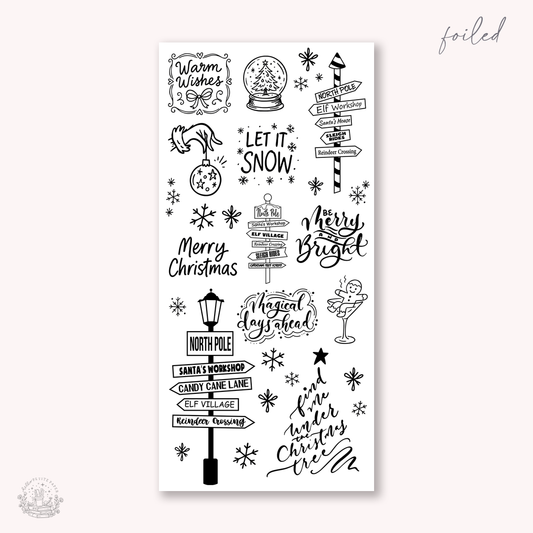 Joyful Season   - Deco stickers 6 (foiled quotes)