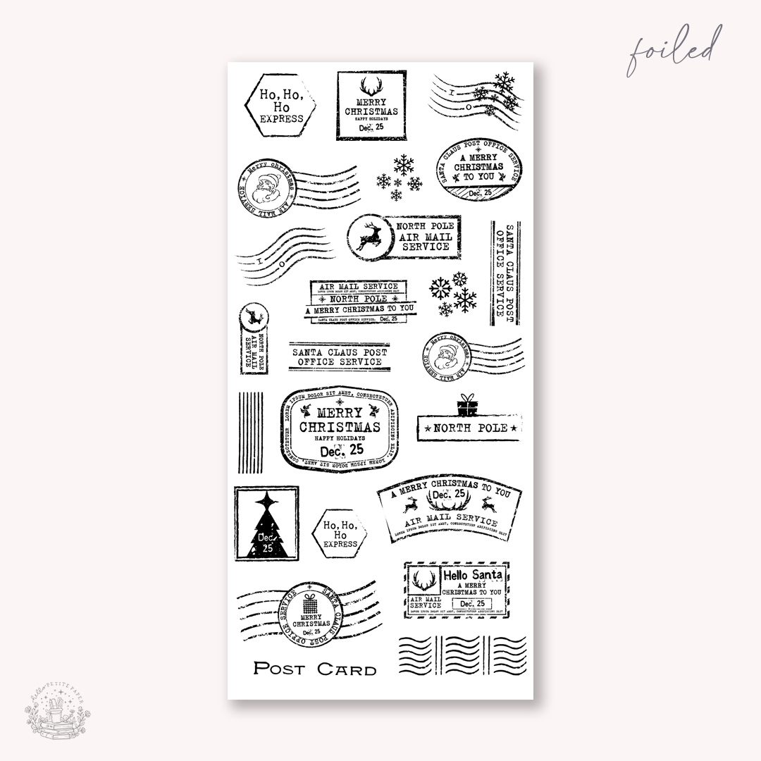 Joyful Season   - Deco stickers 6 (foiled stamps)