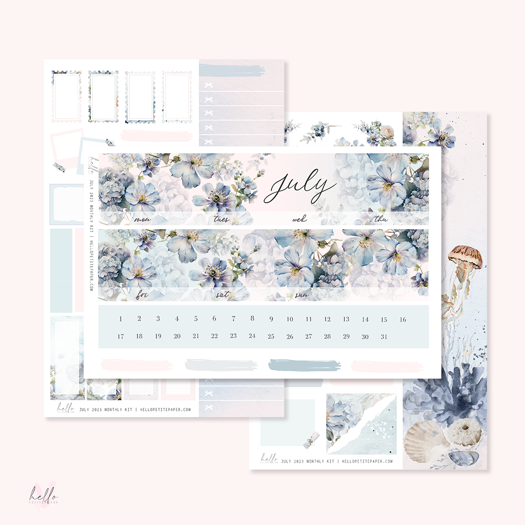 July Monthly Sticker Kit