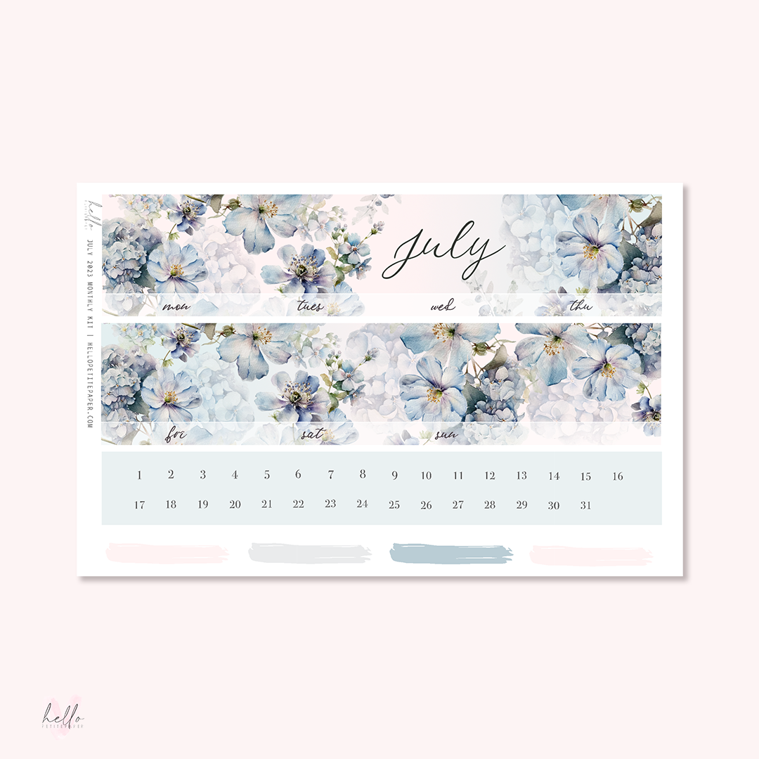 July Monthly Sticker Kit