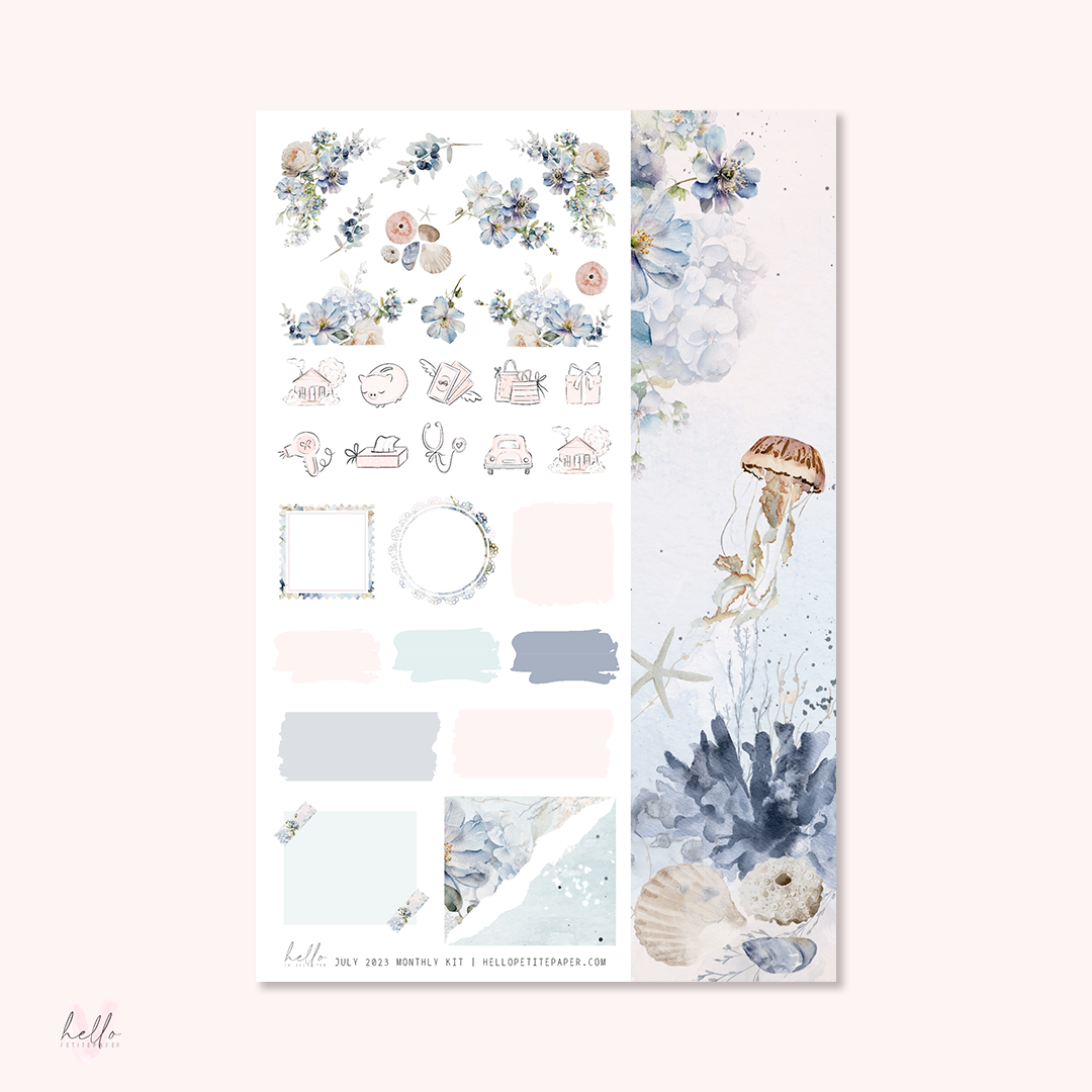 July Monthly Sticker Kit