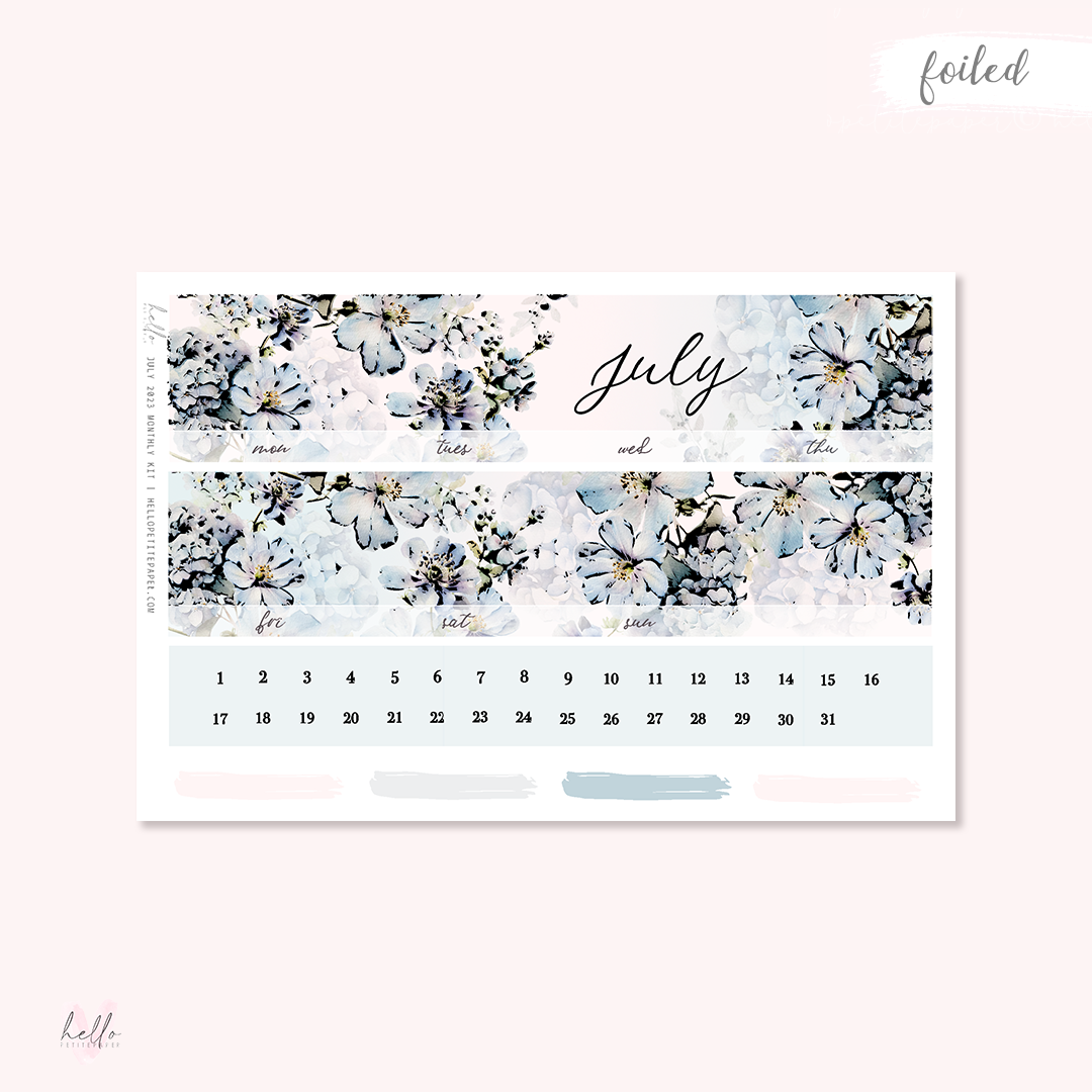 July Monthly Sticker Kit