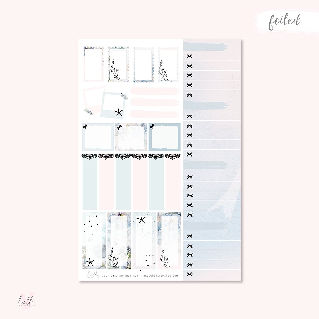 July Monthly Sticker Kit