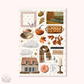 Junk Journaling deco stickers - cottage (A035)