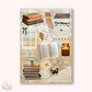 Junk Journaling deco stickers - fall reading (A036)