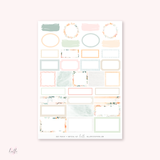 Just Peachy - FOILED KIT - premium matte paper sticker kit