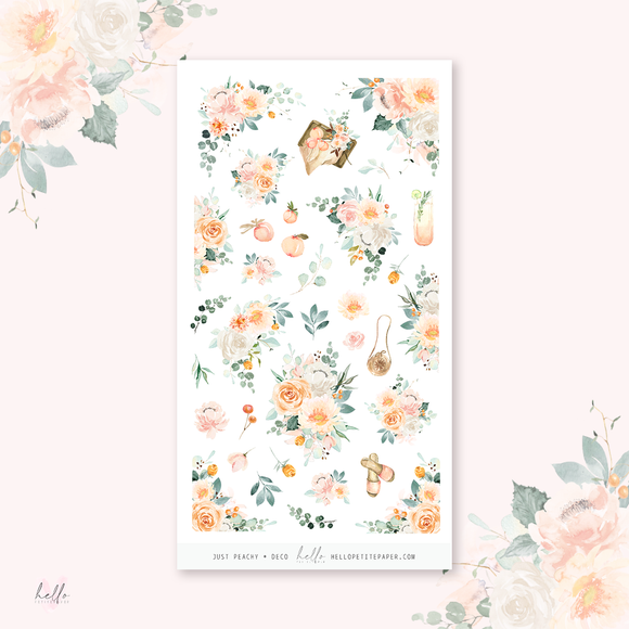Just Peachy - MIX deco, planner stickers