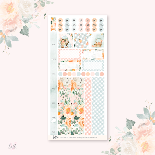 Hobo weeks sticker kit - Just Peachy