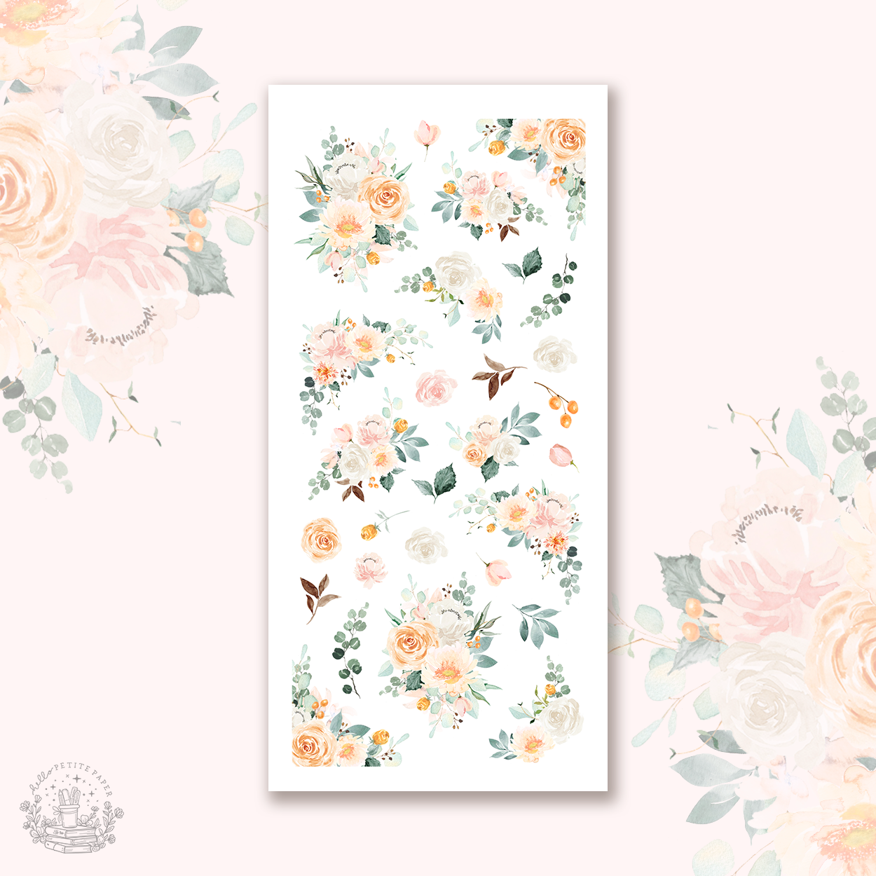 Just peachy - decorative sticker collection (choose from 11 sheets).