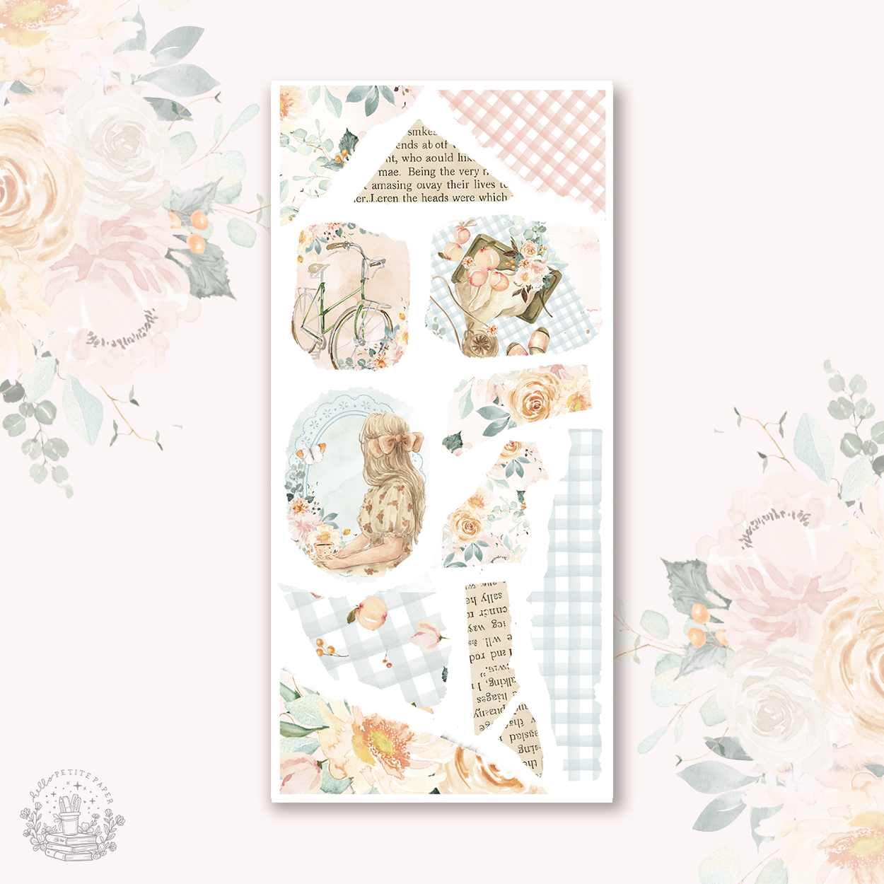 Just peachy - decorative sticker collection (choose from 11 sheets).