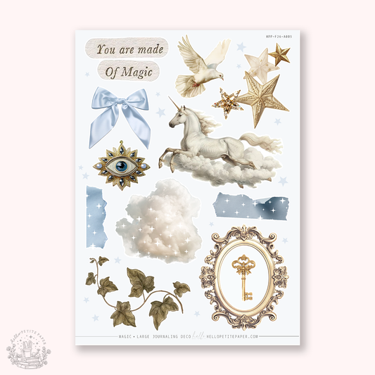 Junk  Journaling deco stickers - Magic (F26-A005)