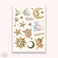 Junk  Journaling deco stickers - Celestial (F26-A003)